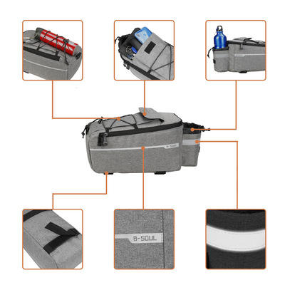 Bicycle Tail Bag Bike Folding Shelf Bag Bicycle Rear Seat Bag With Bottle Holder