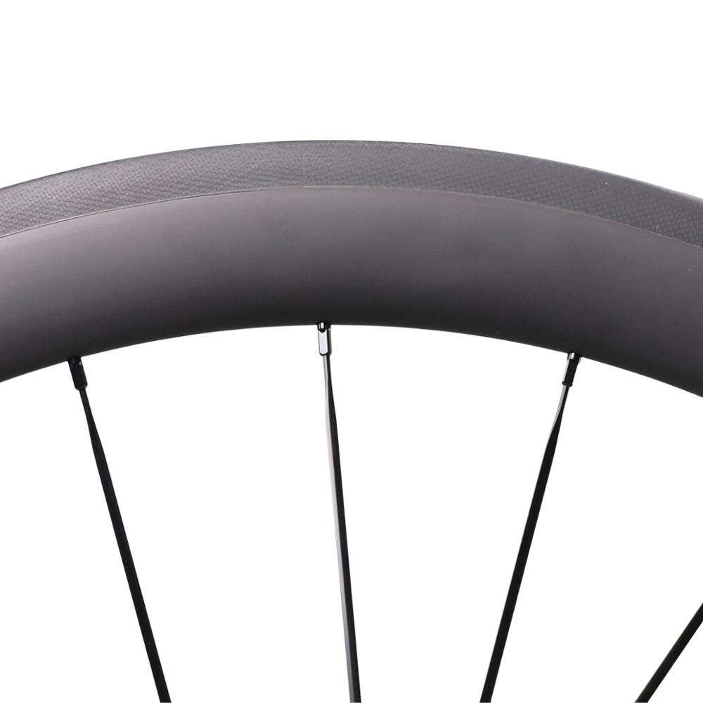 Hot Sale 700C Carbon Road Bike Wheelset 50T Tubular Rim Profile UD Matte Customize Painting and Decals Are Acceptable