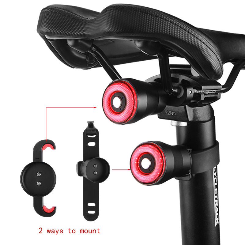 Brake Bike Bicycle Light USB Rechargeable LED Cycling Lamp Flashlight Bicycle Rear Light