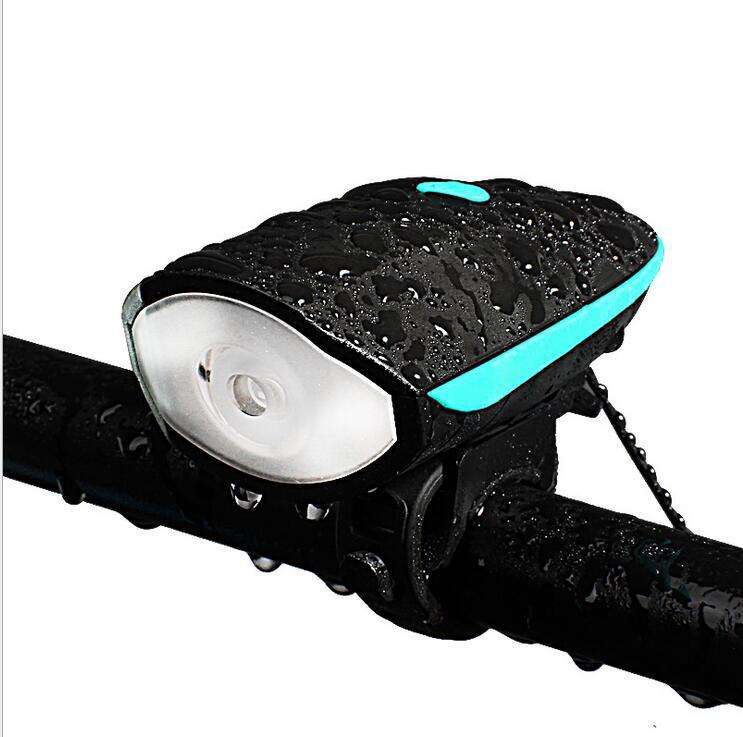 Waterproof Bicycle Light Anti-theft Alarm Horn Bike Head Light Rechargeable Cycle Lamp Front Light for Bike