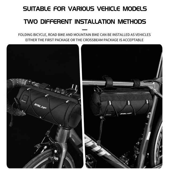 Bike Front Frame Pack MTB Bike Bag Large Capacity Bicycle Front Handlebar Bag for Outdoor