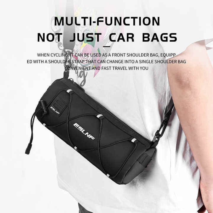 Bike Front Frame Pack MTB Bike Bag Large Capacity Bicycle Front Handlebar Bag for Outdoor