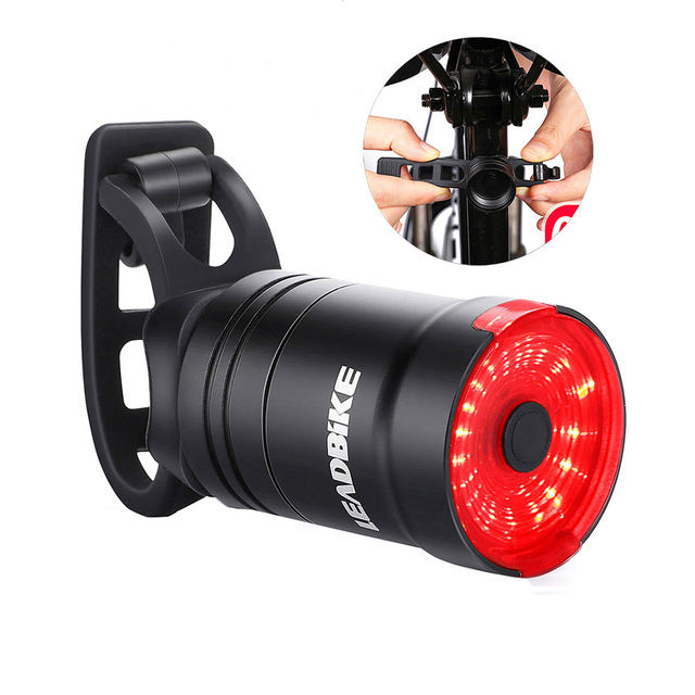 Mtb Accessories Bicycle Smart Auto Sensing Rear Light Taillight USB Cycling LED Bike Brake Light