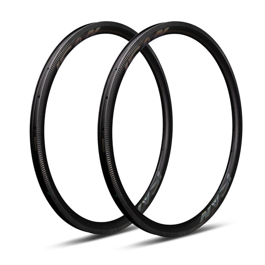 ICAN Road Wheel Brake Laser Gloss logo Cyclocross Carbon Bicycle 35C Super Light Clincher Rims