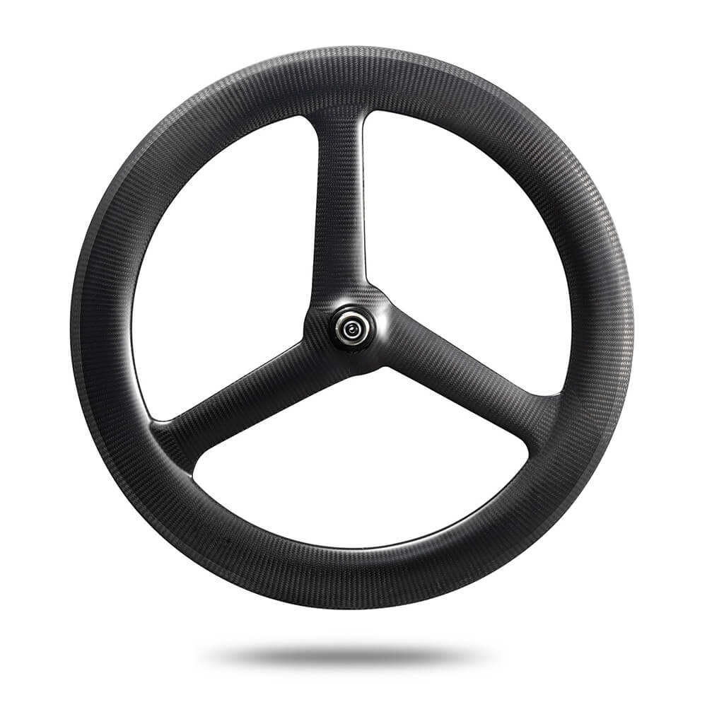 700C Carbon Wheel 3 Spoke Wheelset Clincher Depth 69mm Width 27mm V Brake for Road Bike