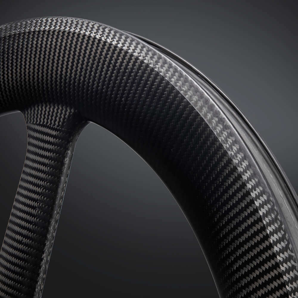 700C Carbon Wheel 3 Spoke Wheelset Clincher Depth 69mm Width 27mm V Brake for Road Bike