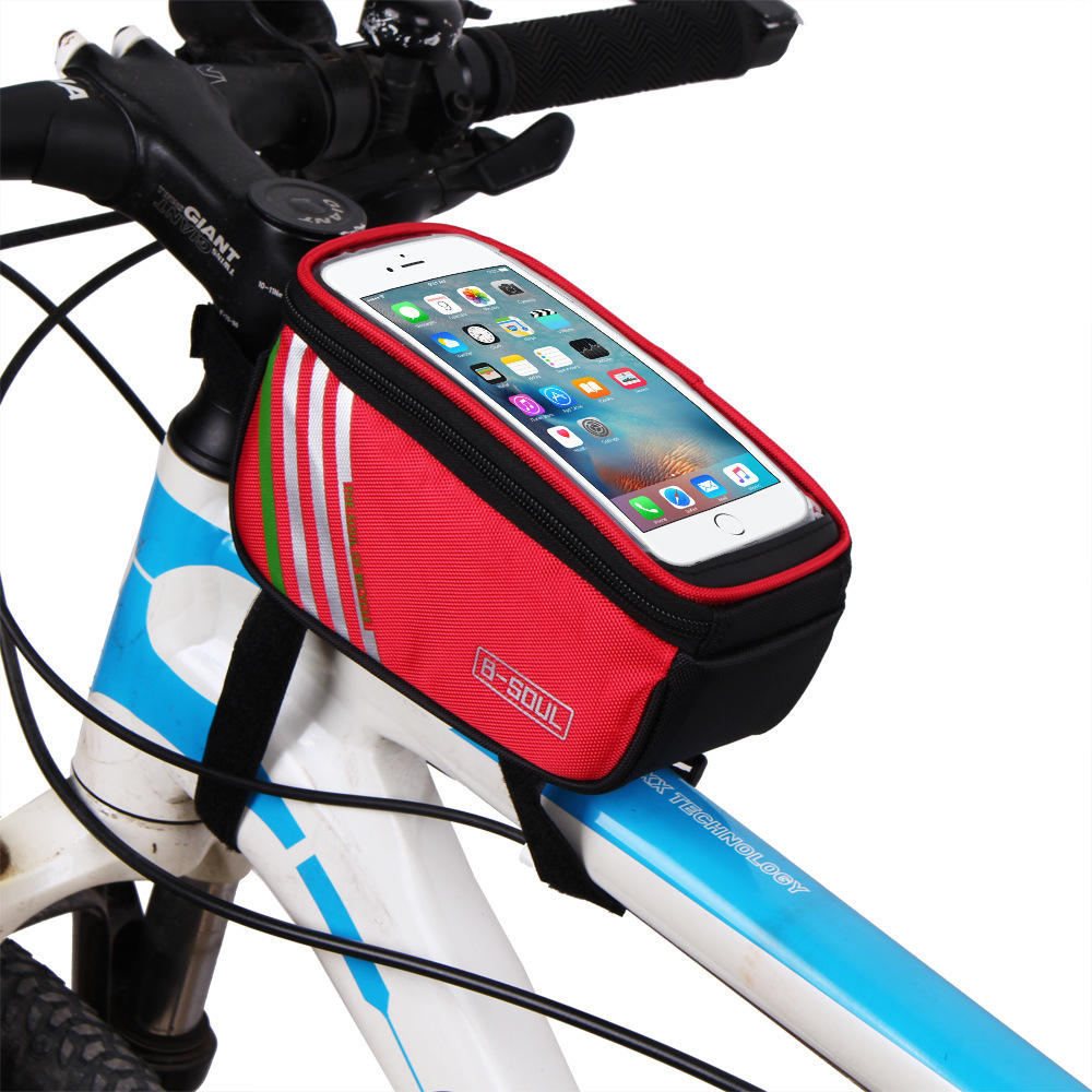 Cycling Accessories MTB Road Bike Bag Bicycle Top Tube Bag Bike Mobile Phone Bag