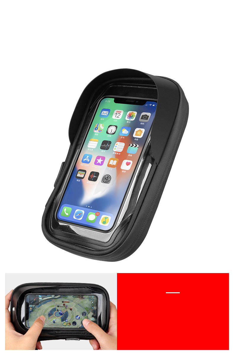 Bike Phone Holder Waterproof Bag Touch Screen Mobile Phone Bags Bicycle Handlebar Bag
