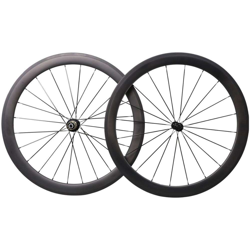 Hot Sale 700C Carbon Road Bike Wheelset 50T Tubular Rim Profile UD Matte Customize Painting and Decals Are Acceptable