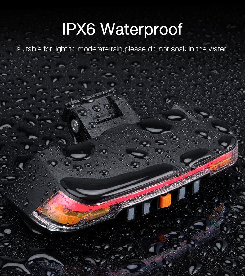 Bicycle Lantern Automatic Bike Brake Light Safety Smart Remote Wireless Control Bicycle Light