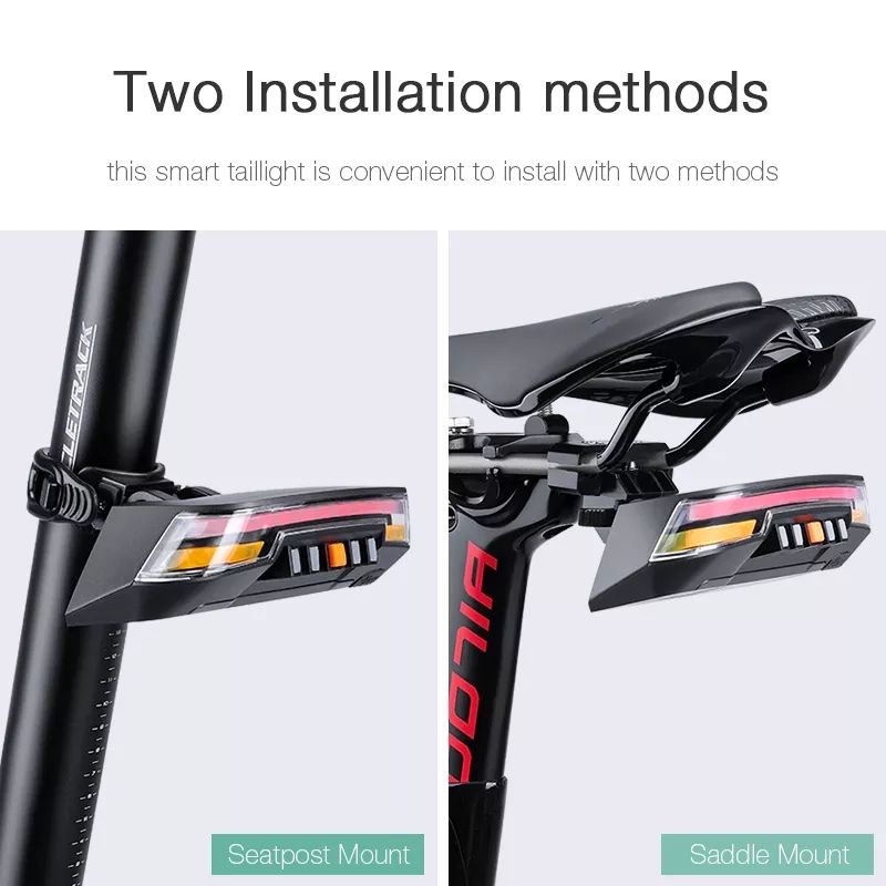 Bicycle Lantern Automatic Bike Brake Light Safety Smart Remote Wireless Control Bicycle Light