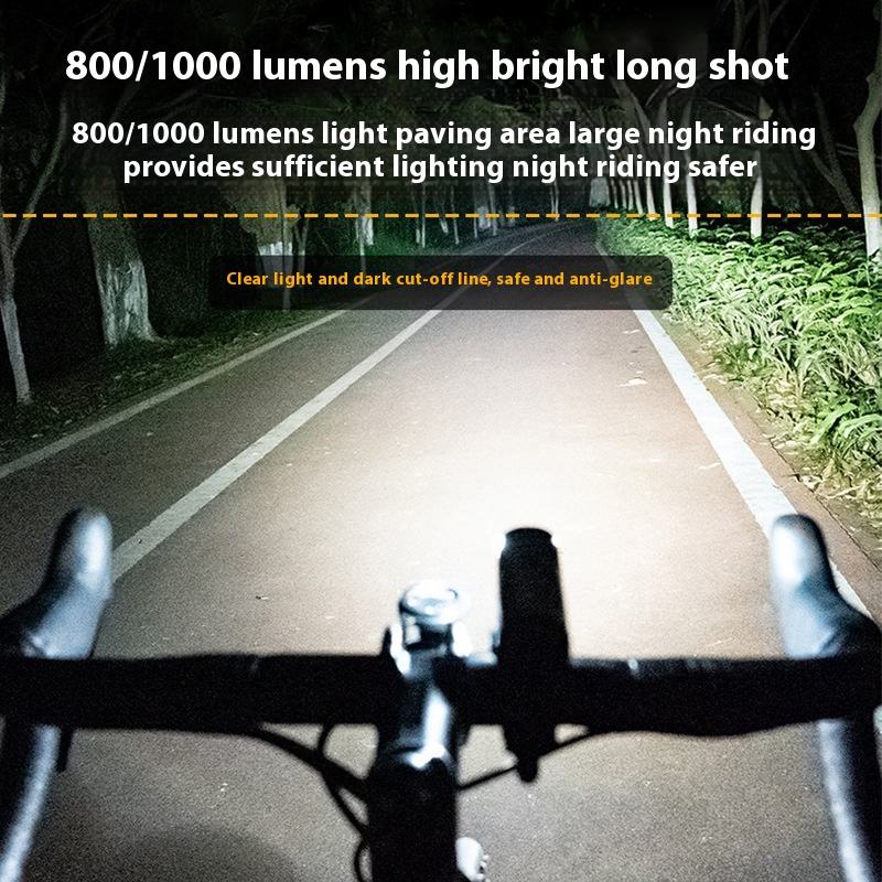GIYO High Lumen LED Bicycle Headlight USB Charging ABS Waterproof Riding Lights Bicycle Front Light